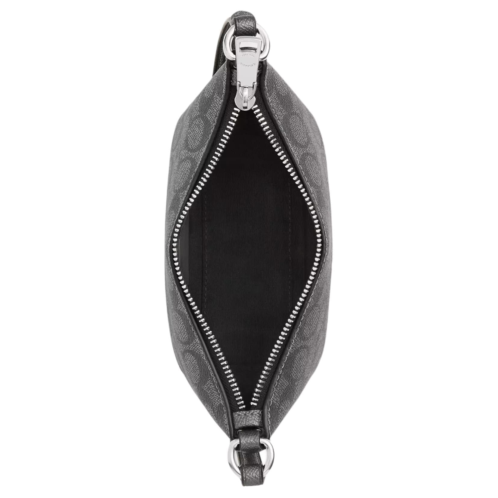 Сумка через плечо COACH Zip Top Crossbody Покрытый холст Сумка через плечо Мини Женская Бронза - изображение 3