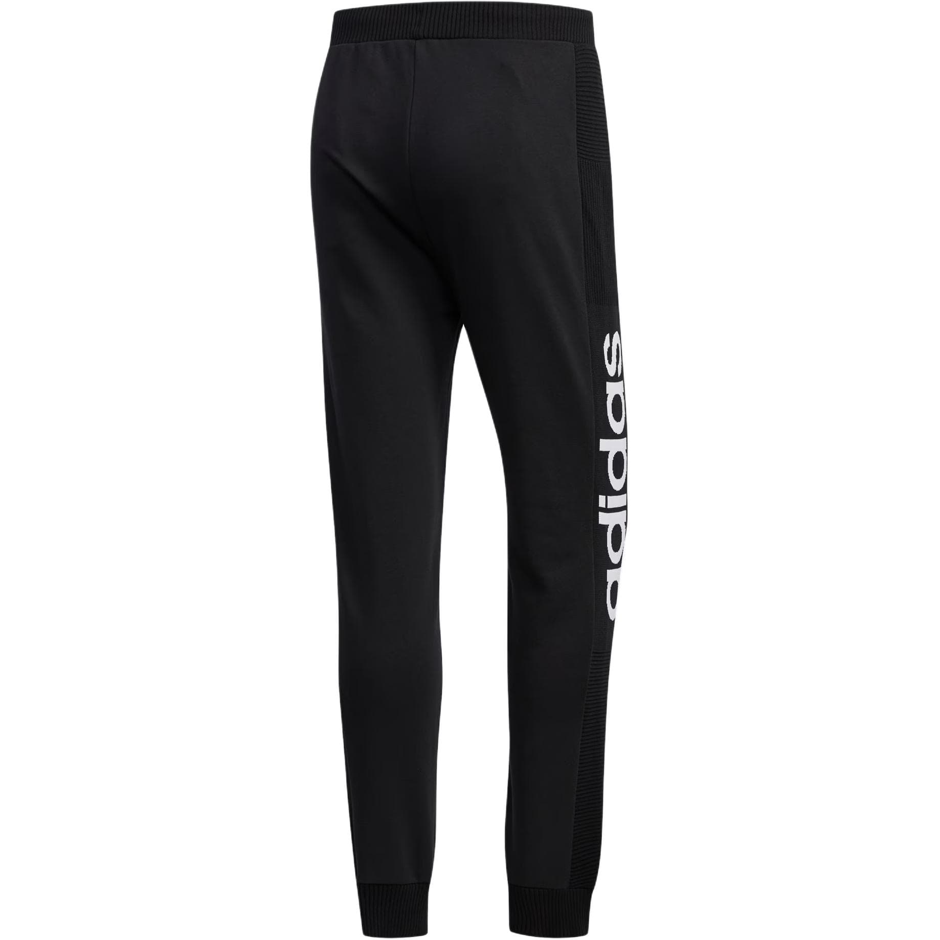 Штаны ADIDAS NEO Вязаные Тренировочные Штаны Мужские Черные - изображение 2