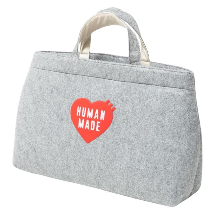 Сумка HUMAN MADE Logo Felt Tote Bag Large Gray - изображение 3