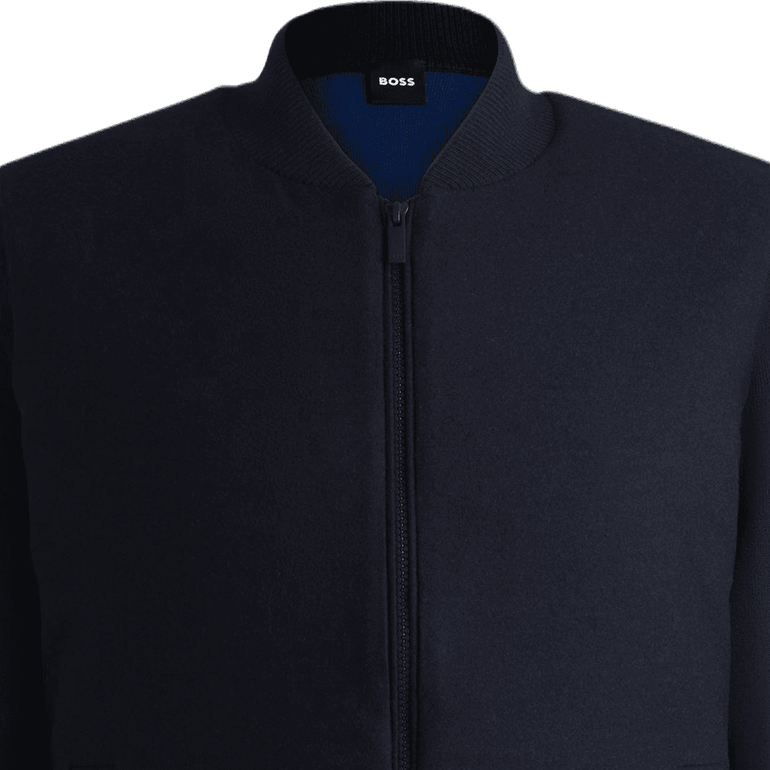 Куртка HUGO BOSS FW24 Куртки и Пальто Мужской Темно-Синий - изображение 2