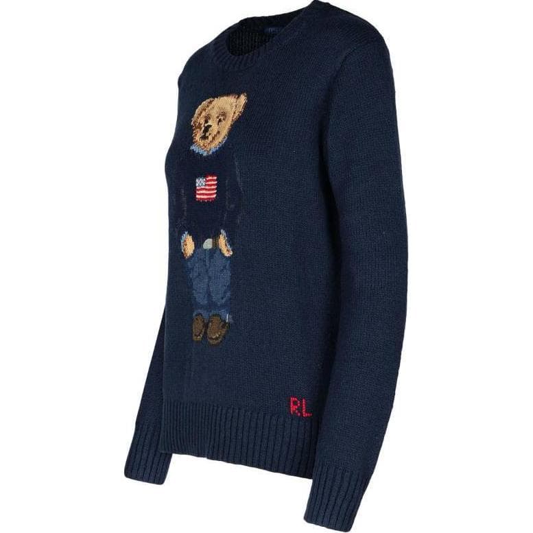 Кофта Polo Ralph Lauren Polo Bear Трикотаж Стандартный размер Женские Морской синий - изображение 3