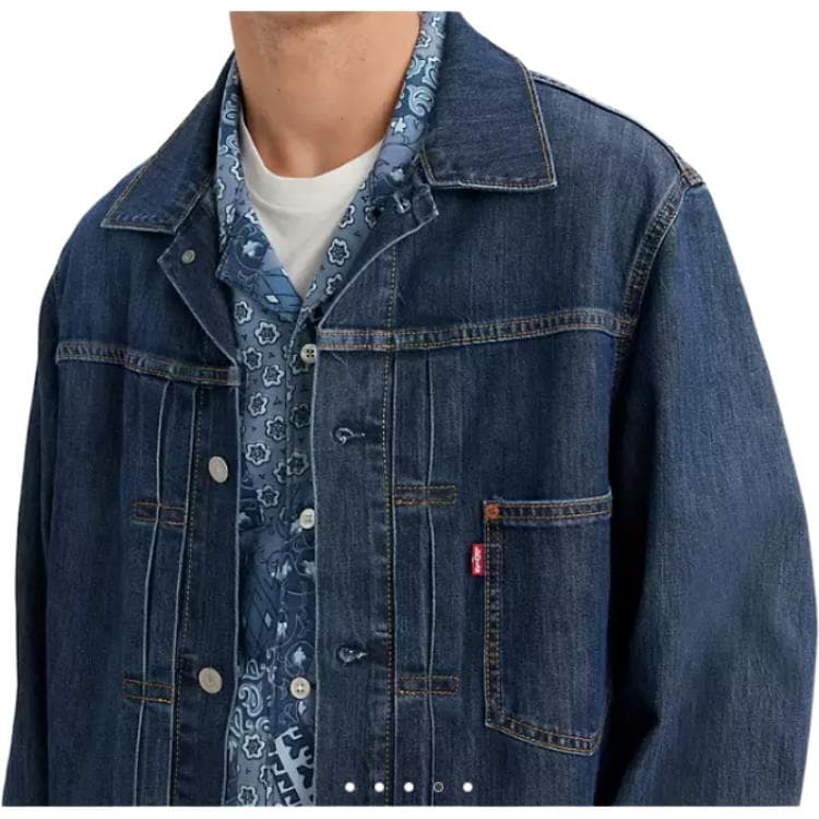 Джинсовая куртка Levis Denim Jacket Navy - изображение 5
