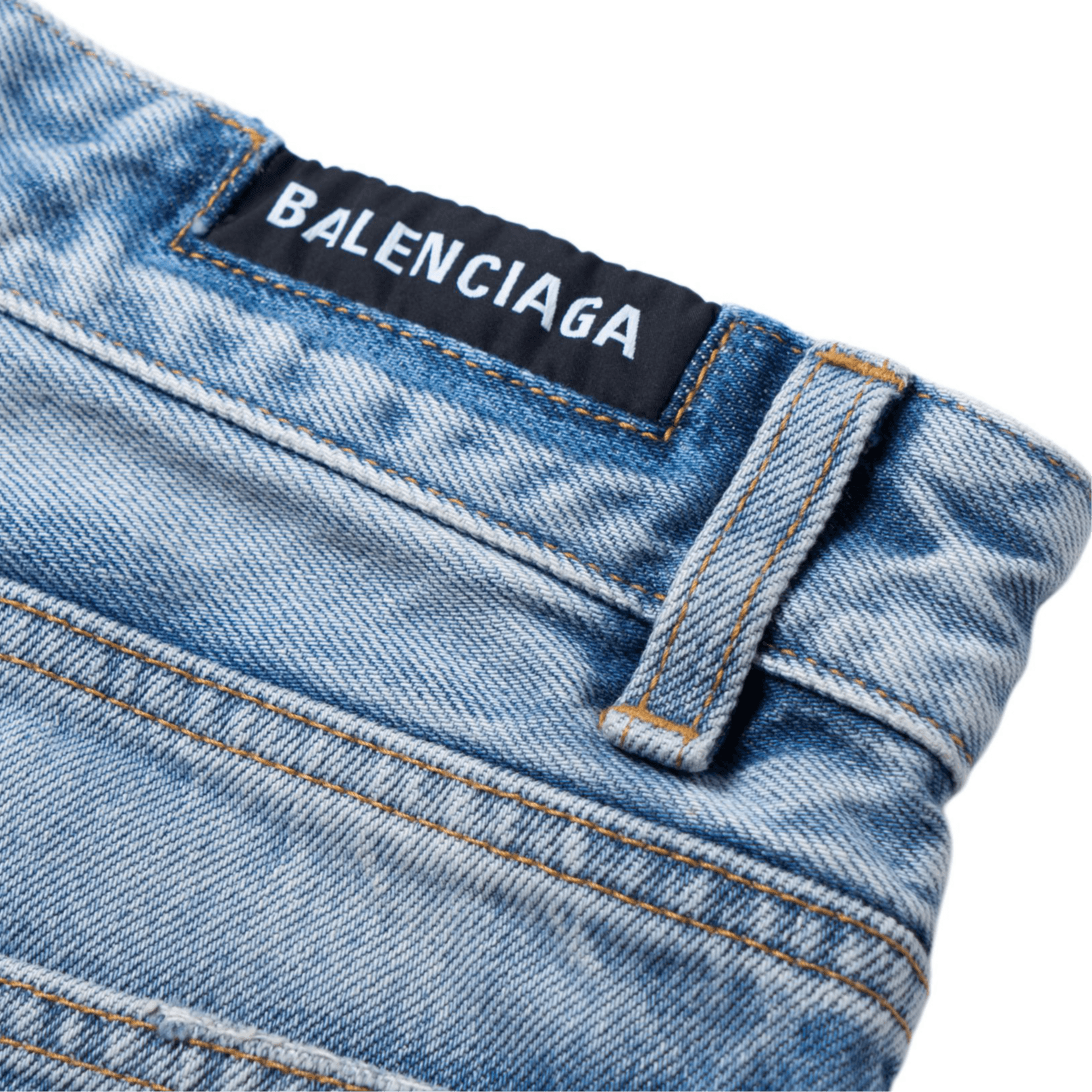 Джинсовые шорты Balenciaga FW23 Blue Shorts - изображение 9