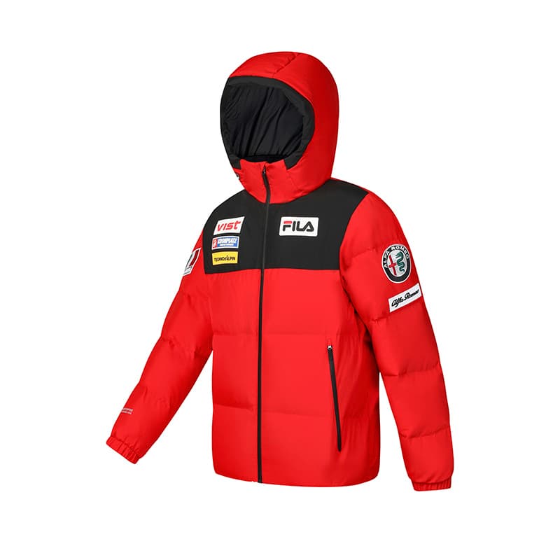 Зимняя куртка FILA RD Red Мужские Пуховики - изображение 2