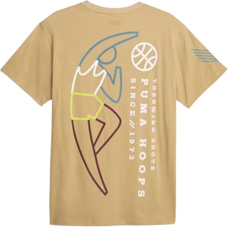 Футболка PUMA Franchise T-Shirt Мужская Коричневая - изображение 2