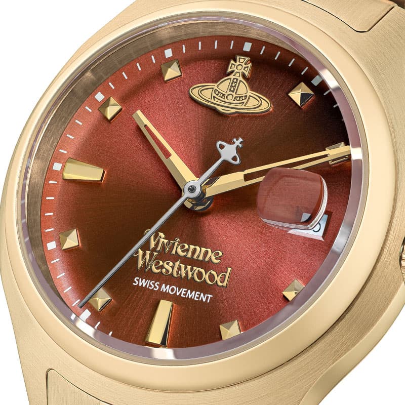 Механические часы Vivienne Westwood Часы на запястье кварцевый механизм 29 мм красный циферблат женские часы - изображение 2