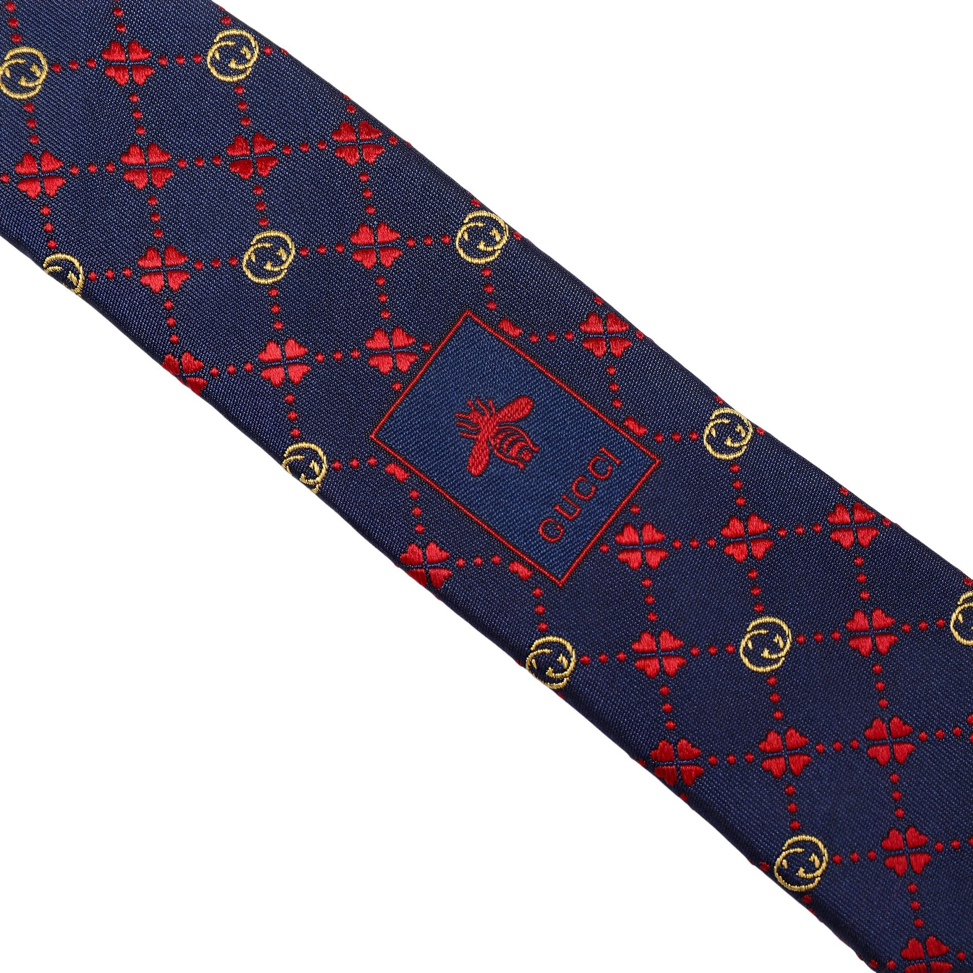 Галстук GUCCI Silk Tie Deep Blue/Red - изображение 3
