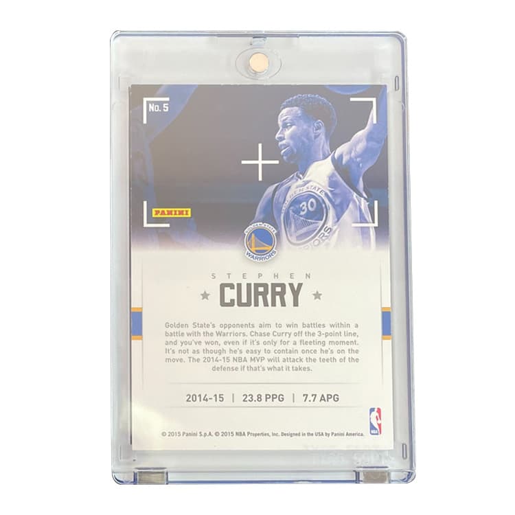 Коллекционные карточки Панини Stephen Curry 2015 Warriors Золотистая ручка с подписью Подпись звезды НБА Карта качества гарантирована - изображение 2
