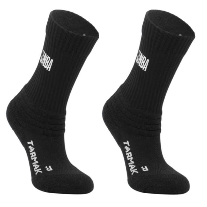 DECATHLON X NBA Носки 2 упаковки графитовый черный для детей - изображение 2
