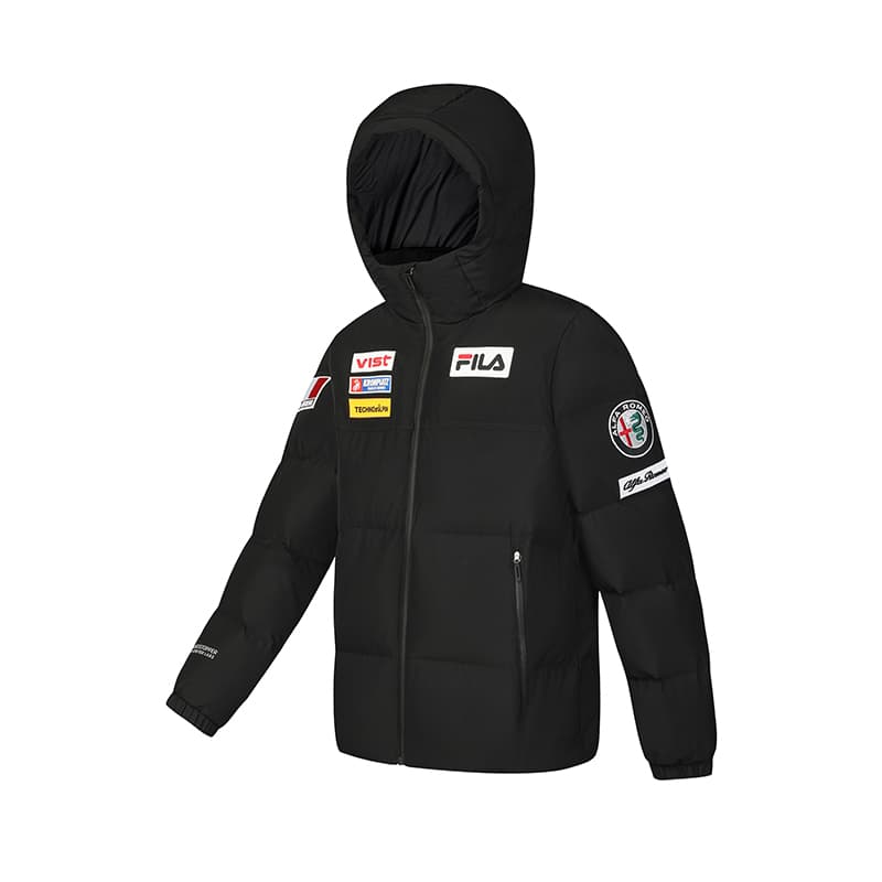 Зимняя куртка FILA SKI Пуховик Мужской Темно-Черный - изображение 2