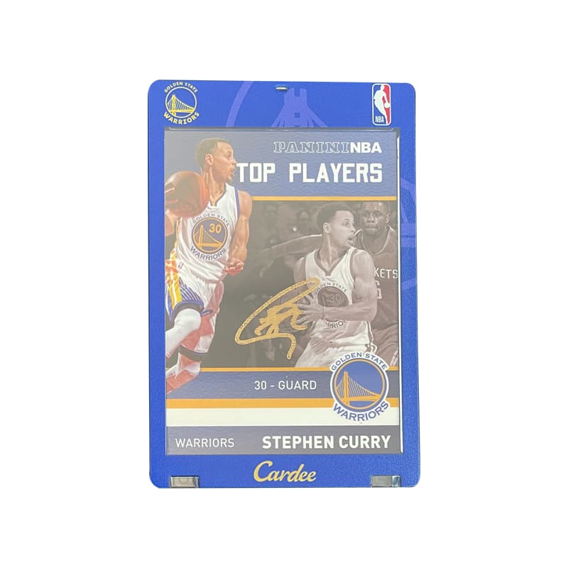 Коллекционные карточки PANINI 2014-15 Warriors Stephen Curry Золотистая ручка с подписью Подпись Warriors DYNASTY Игровая карта Карта с ходом - изображение 2