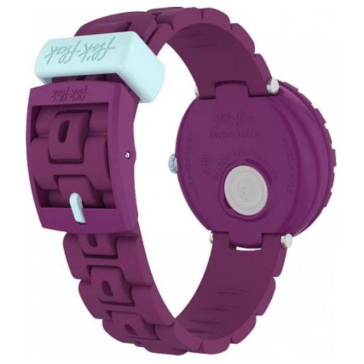 Часы SWATCH Flik Flak Кварцевый механизм 30 м водонепроницаемость унисекс часы 35 мм фиолетовый циферблат - изображение 2