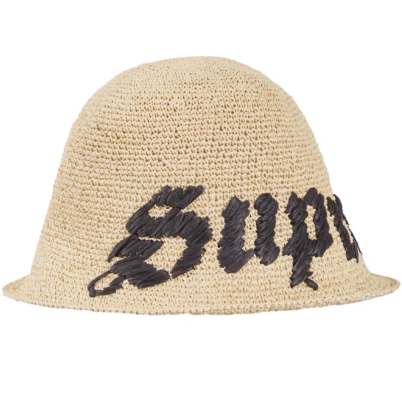 Панама Supreme SS23 WEEK12 OLD ENGLISH STRAW CRUSHER - изображение 2