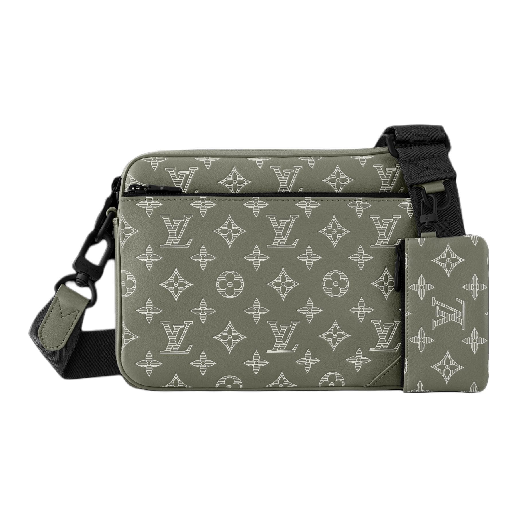 Сумка через плечо Louis Vuitton Trio Messenger Bag Green - изображение 1