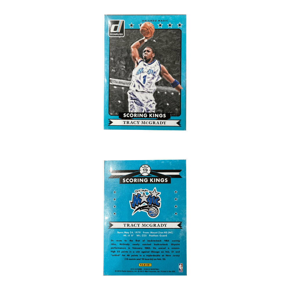 Коллекционные карточки PANINI 2014 15 Баскетбол NBA Magic Team Трэйси Макгрэди СЕРИЯ СЕМЬ СТАРОВ ОЛЬЯНЫХ КАРТИН РЕЗНЫЕ КАРТИНКИ - изображение 3