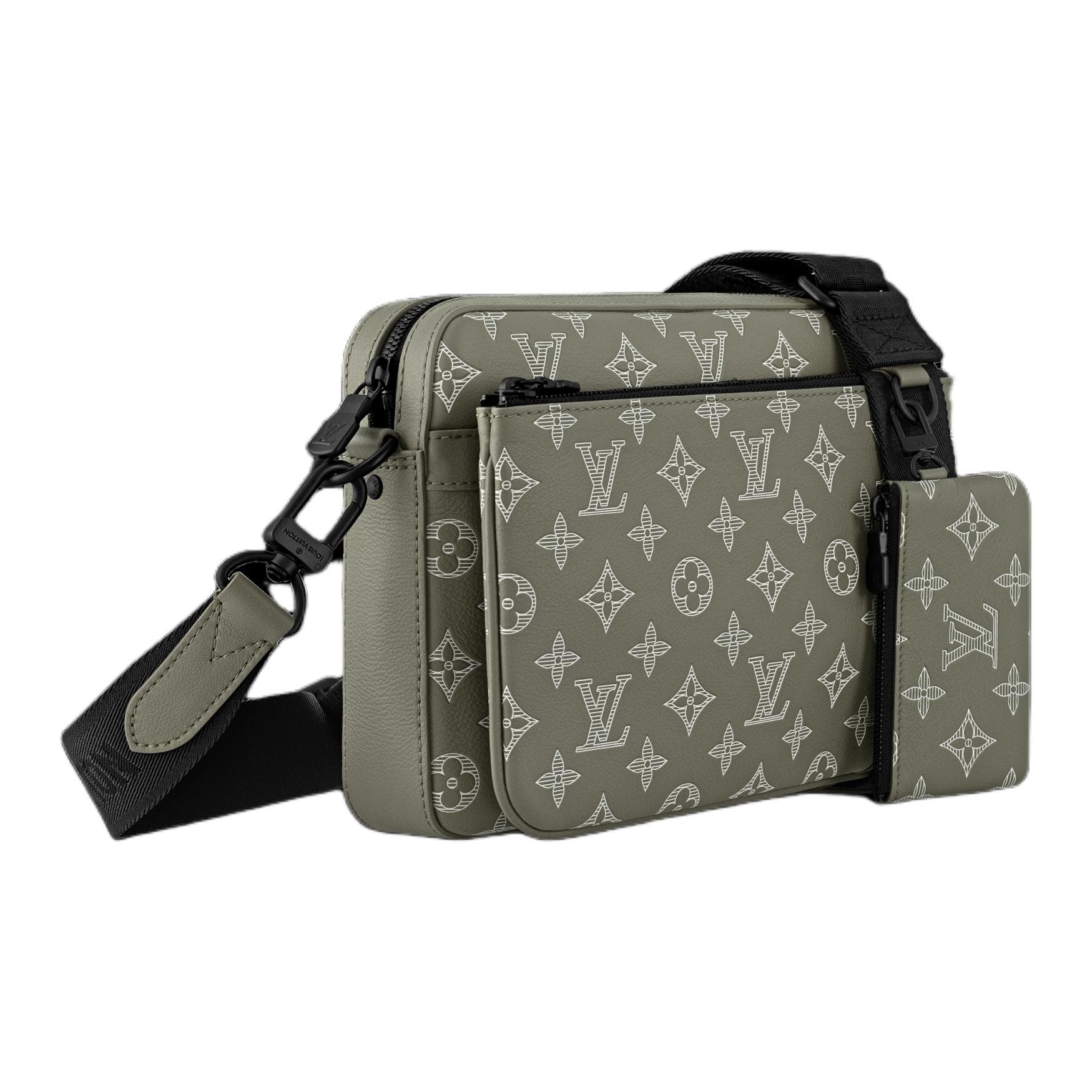 Сумка через плечо Louis Vuitton Trio Messenger Bag Green - изображение 3