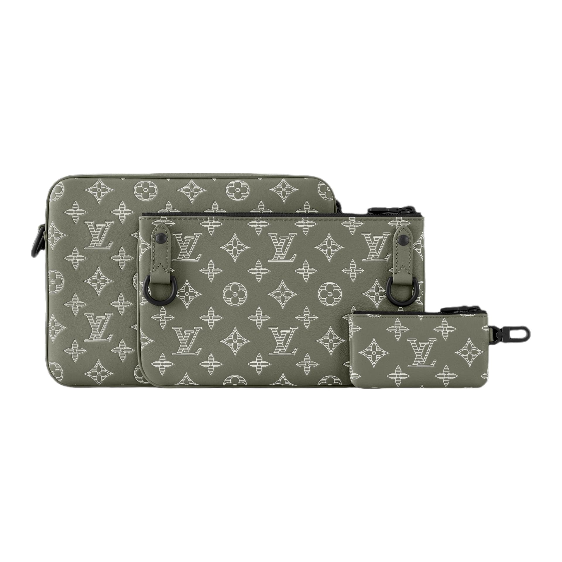 Сумка через плечо Louis Vuitton Trio Messenger Bag Green - изображение 2
