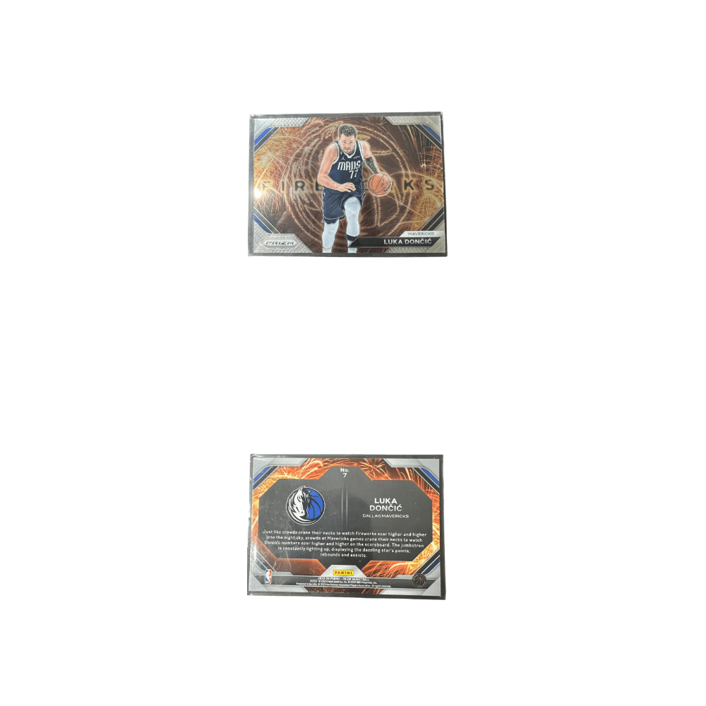 Коллекционные карточки PANINI Mavericks Team Лука Дончич Специальная издание карта 77 Fireworks Редкая карта Спортивные карты 1 шт - изображение 3
