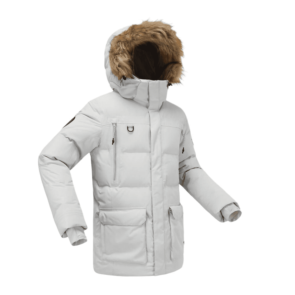 Куртка DECATHLON QUECHUA Arctic PARKA Пальто Мужской Речь Каменный Серый - изображение 3