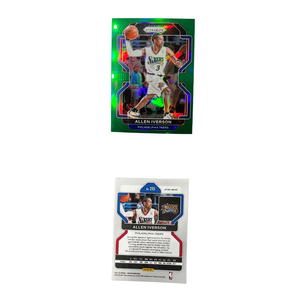 Коллекционные карточки PANINI ALLEN IVERSON 76 Лица Команды Ответ Зеленый FOLD РАРНАЯ Спортивная Картинка 1 Штука - изображение 3