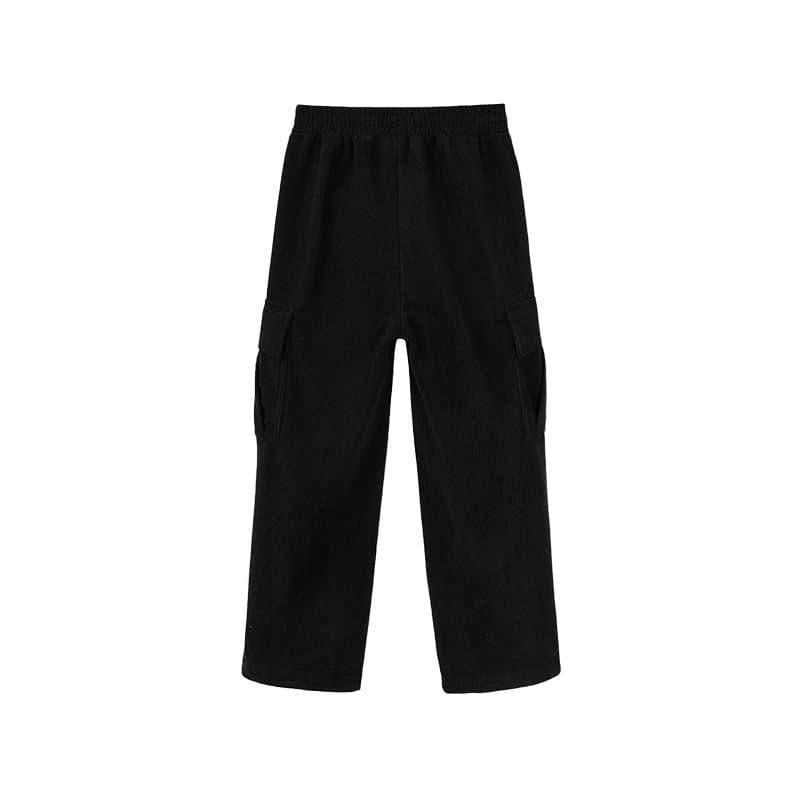 PUMA Sportstyle Cargo Straight Нога Повседневные С флисовой подкладкой Рабочий стиль Полные Брюки Черные Детские - изображение 2