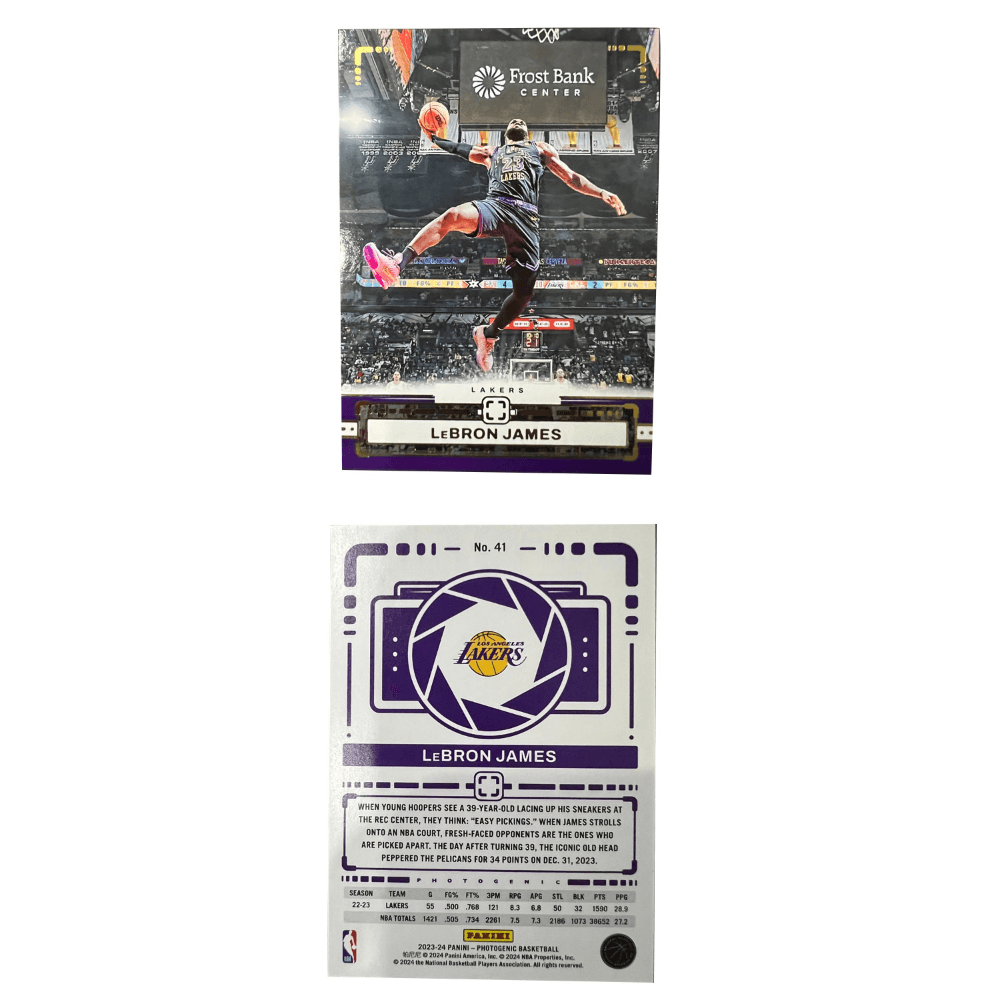 Коллекционные карточки PANINI Los Angeles Lakers LeBron James King James Коллекция On Court ИКОНИЧЕСКИЕ Dunks Доминирующий Подписи РАРНЫЙ - изображение 3