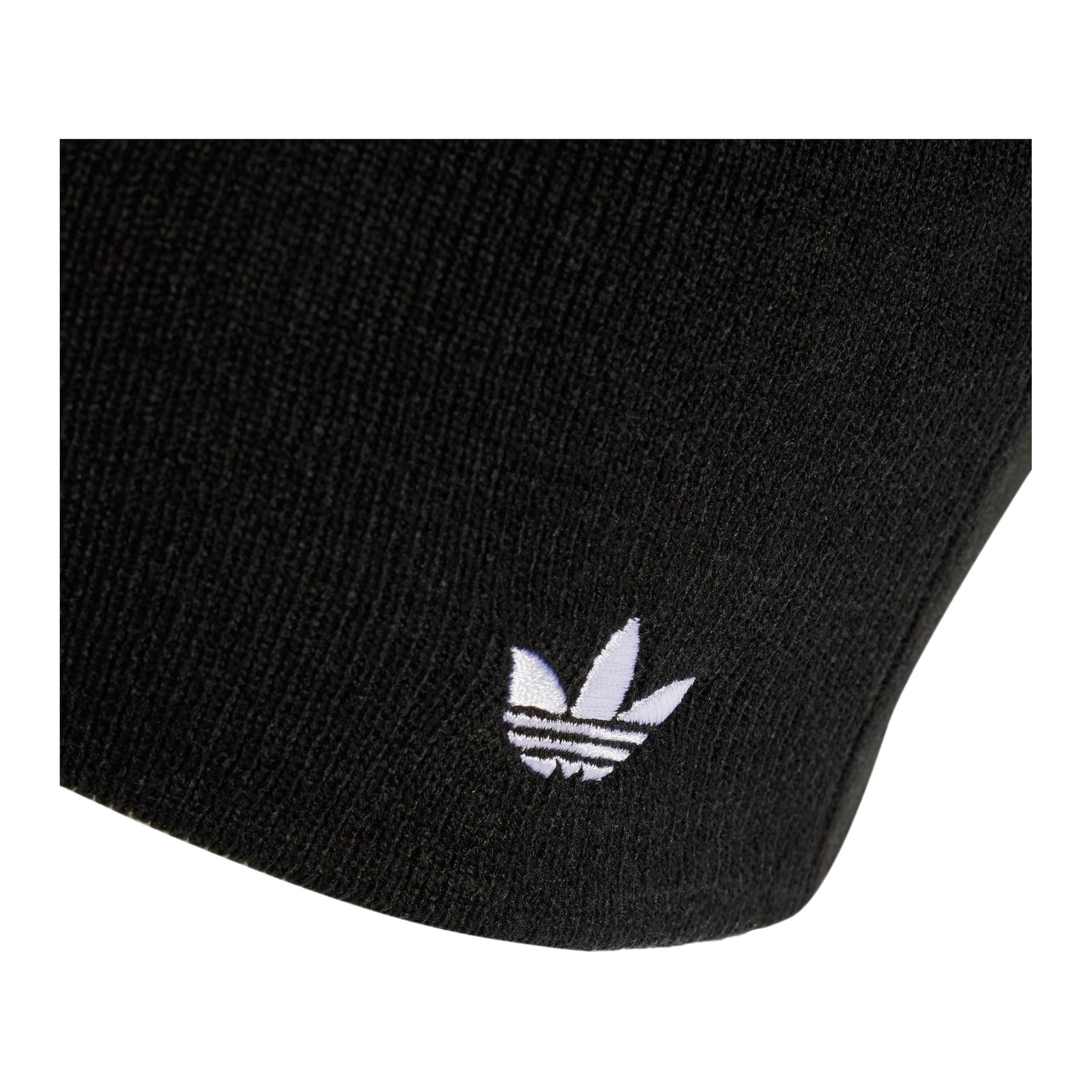 Шапка Adidas Акрил Трикотажная ткань Шапка-бини Унисекс Черная - изображение 2