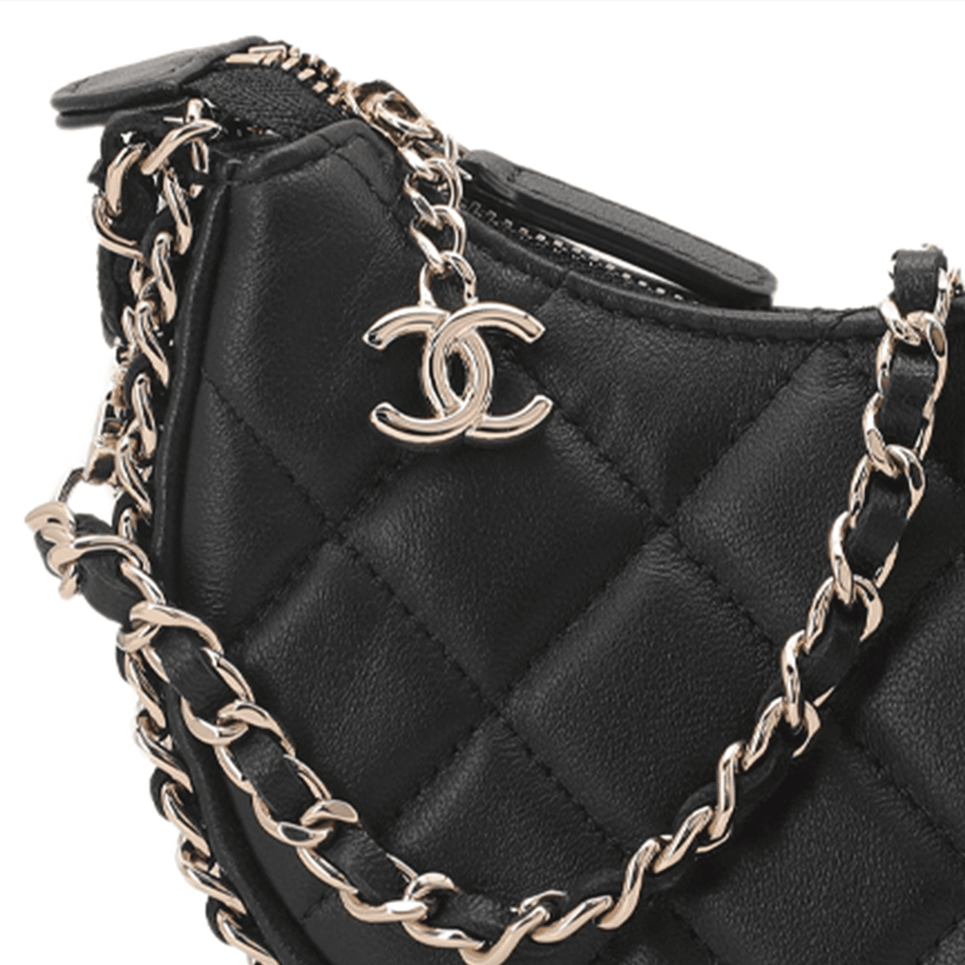 Сумка через плечо CHANEL 23P Moon Bag Black - изображение 6