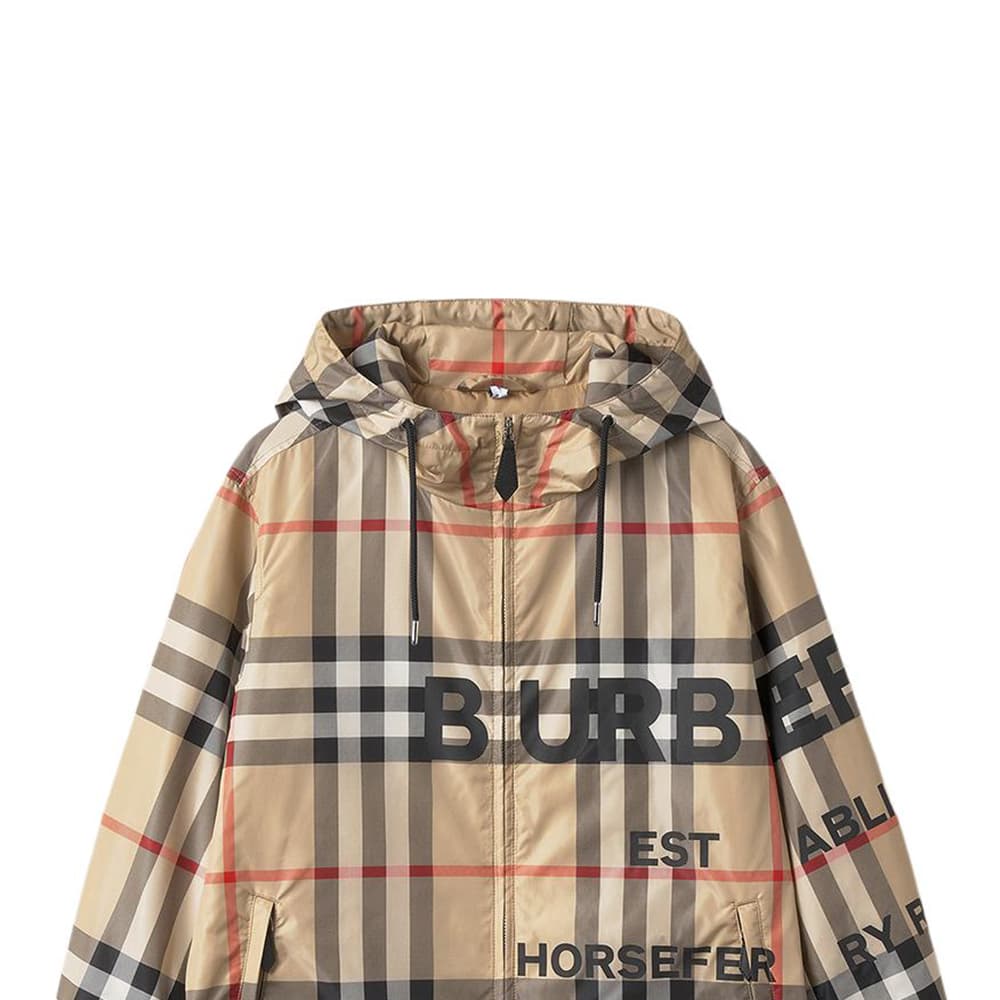 Куртка Burberry Logo Hoodie Jacket - изображение 5