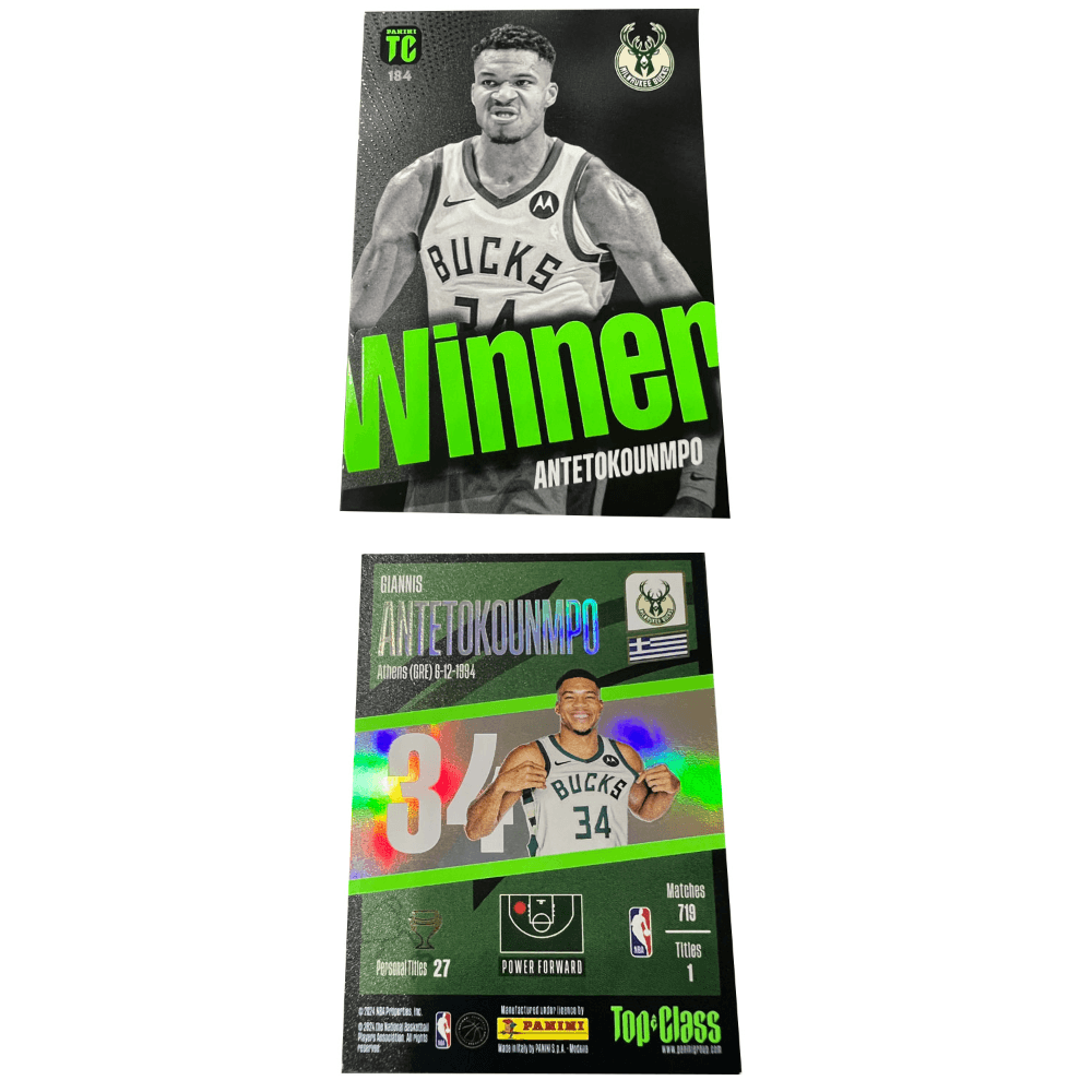 Коллекционные карточки PANINI Bucks Ядерный Письмо Bro Greek Freak TC Неостановимый Звезда Карта РАРНАя Спортивная Карта 1 шт - изображение 3