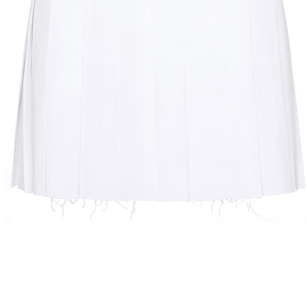 Юбка Miu Miu Pleated Skirt White - изображение 3