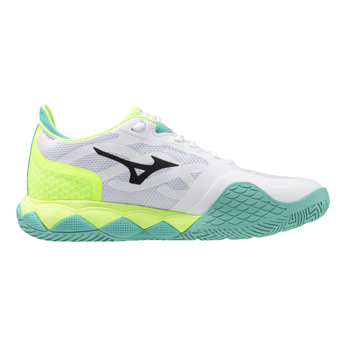 Кроссовки для тенниса Mizuno Wave Enforce Tour Амортизация Износостойкие Низкие Кроссовки для Тениса Унисекс Белые - изображение 2