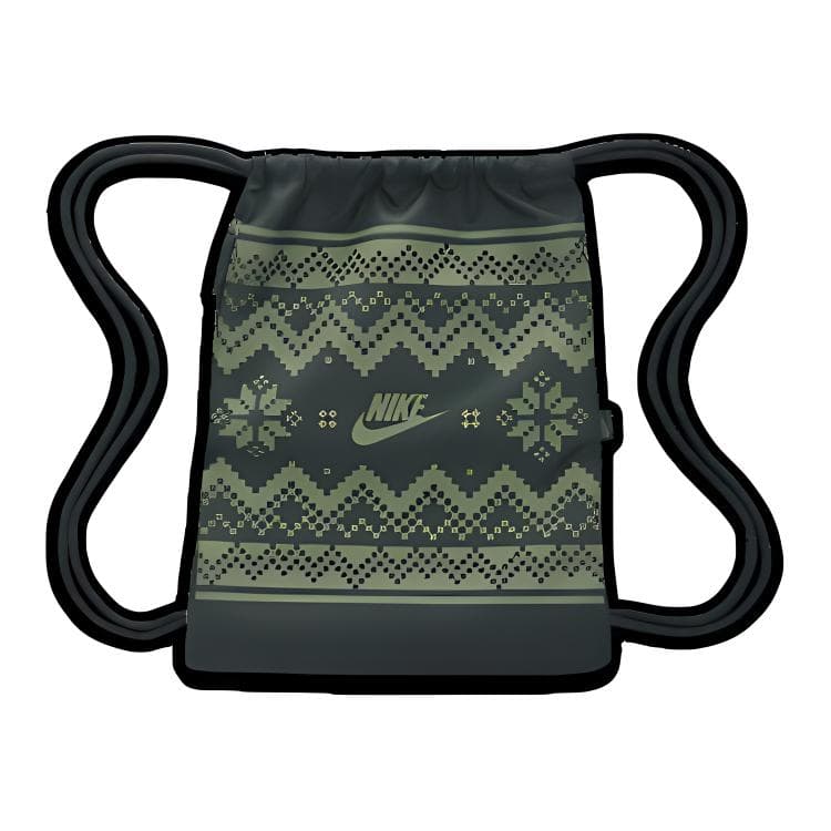 Рюкзак NIKE Полиэфирное волокно Рюкзаки Обычный (стандартный) Унисекс Винтажный зеленый - изображение 3
