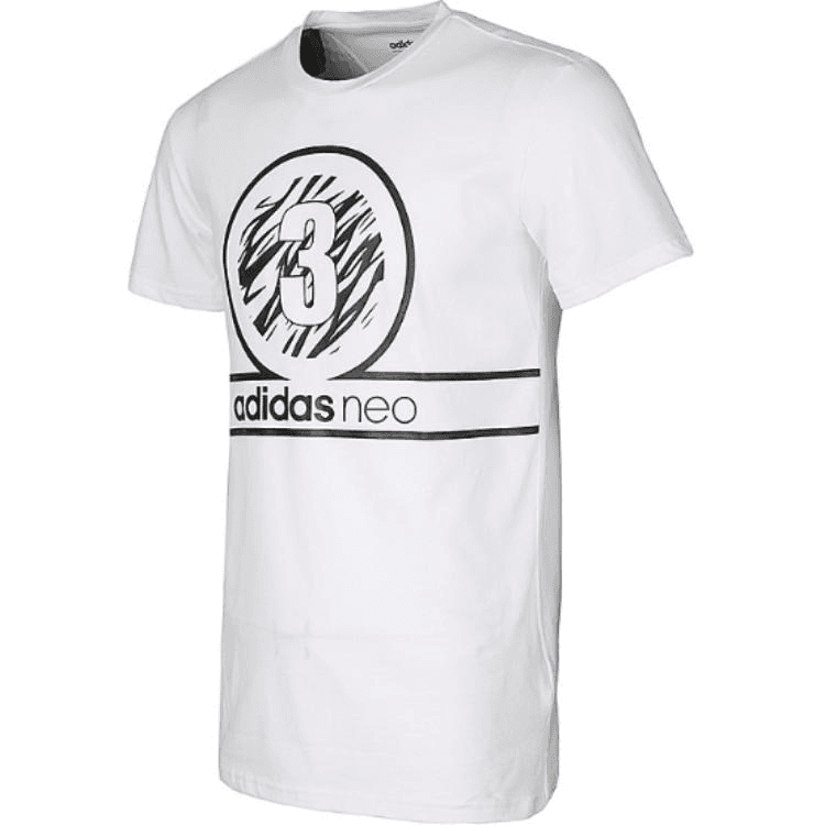 Футболка Adidas Neo Белый Мужской T-Рубашки - изображение 3