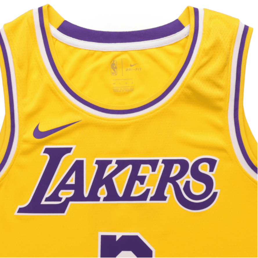Баскетбольная майка Nike NBA Los Angeles Lakers Davis 3 Jersey Yellow - изображение 6