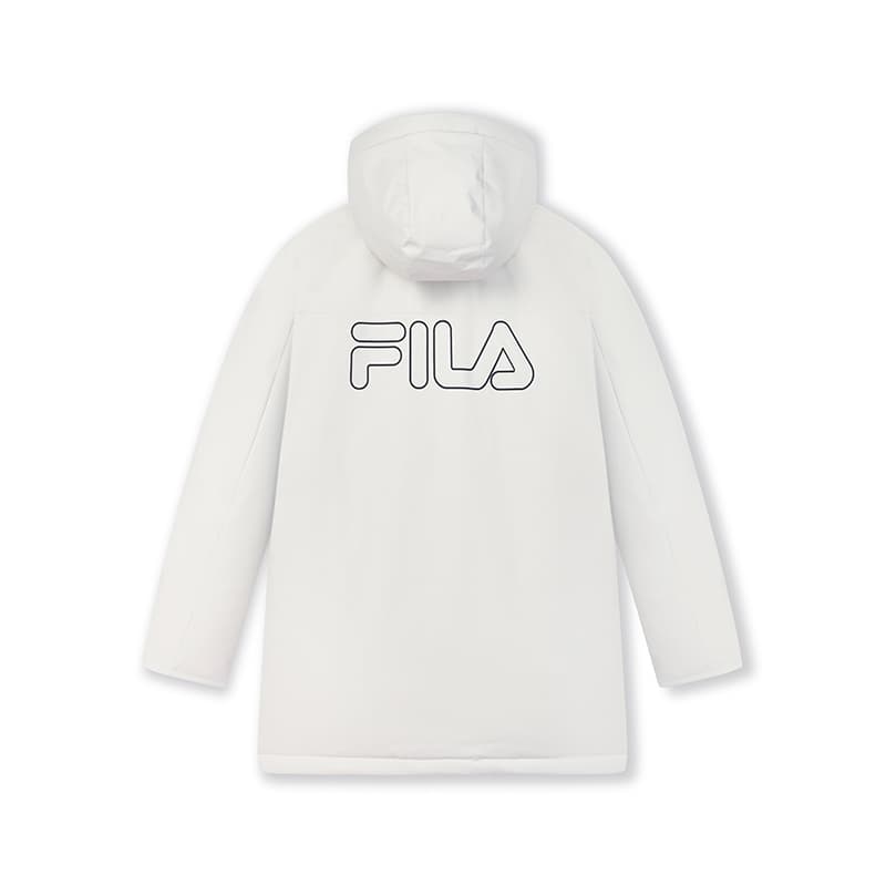 Зимняя куртка FILA ORIGINALE Пуховик Мужской Мягкий белый Серый - изображение 2