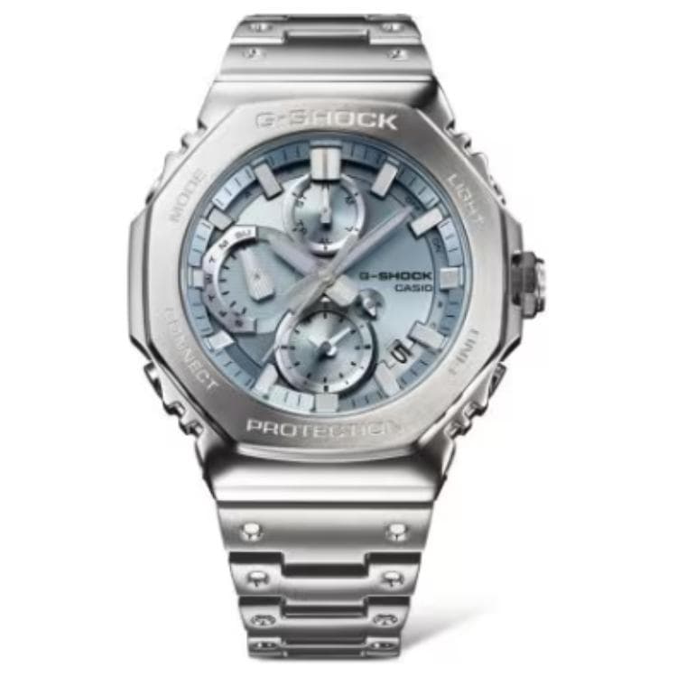 Часы Casio GMC B2100 Солнечный кварцевый механизм нержавеющая сталь шнуровка мужские часы синий циферблат - изображение 2