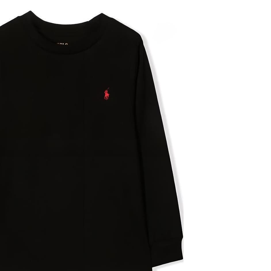 Футболка Polo Ralph Lauren T-рубашка SS20 Стандартная Черная Детская - изображение 5