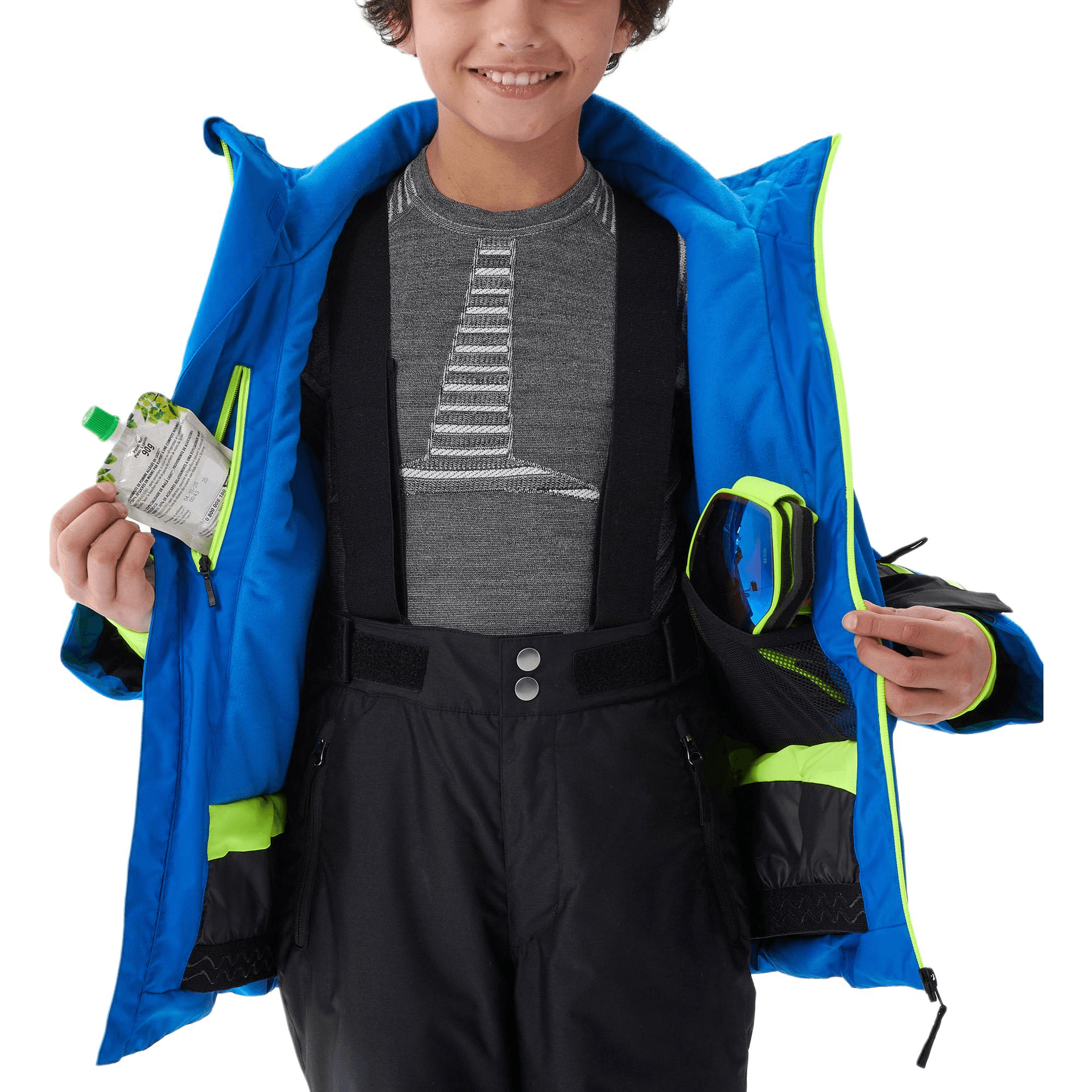 DECATHLON 500 Collection WEDZE Куртки и пальто Кобальтовый синий Черный Для детей Возраст 3-7 лет - изображение 2
