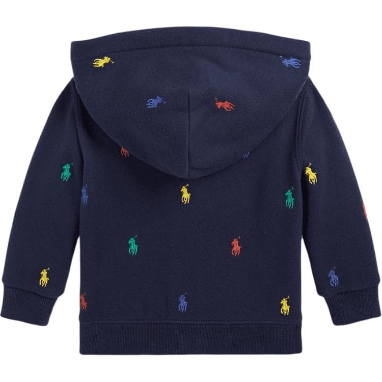 Polo Ralph Lauren Худи-ханьфу Платье FW24 Темно-синий для младенцев и малышей - изображение 2