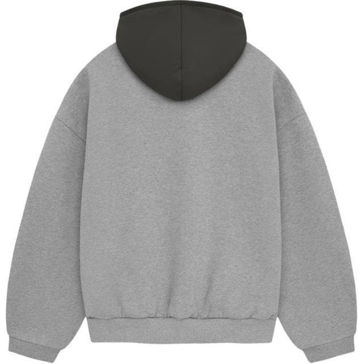 Худи Fear of God Essentials SS24 Nylon Fleece Hoodie Dark Heather Oatmeal - изображение 2