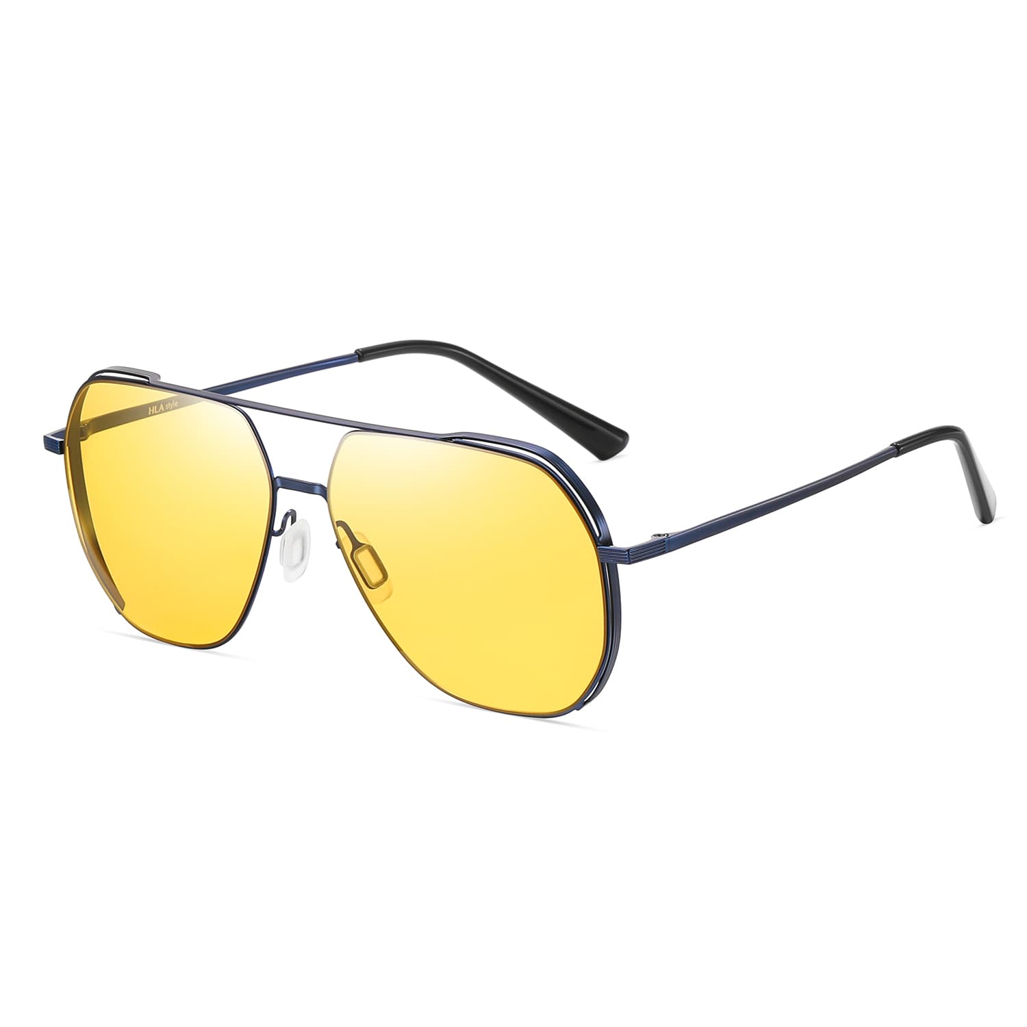 Солнцезащитные очки HLA Нержавеющая сталь Aviator Солнцезащитные очки Мужские - изображение 2