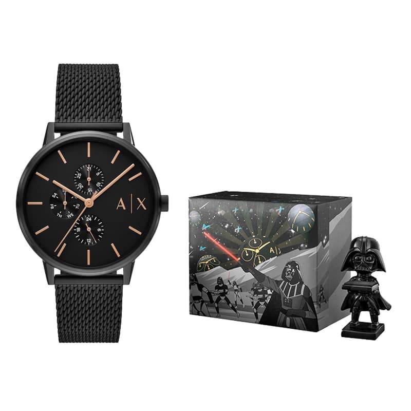 Механические часы ARMANI EXCHANGE Кварцевый механизм Мужские часы Darth Vader 42 мм Черные - изображение 5