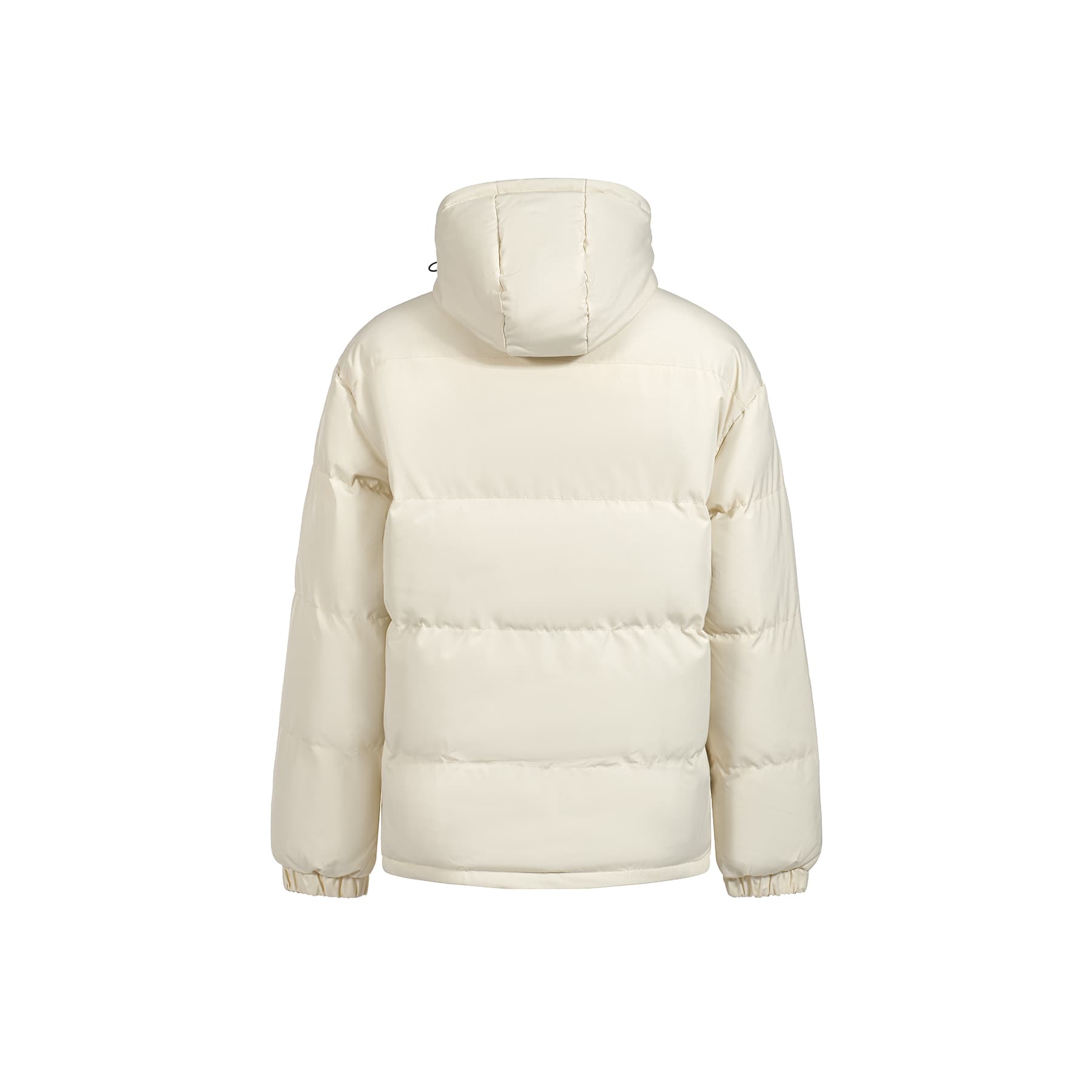 Зимняя куртка пуховик YearnObtainRainbow Свободный покрой Универсальный casual hooded Флисовая подкладка Молнии Пуховая куртка Мужской Экрю - изображение 2