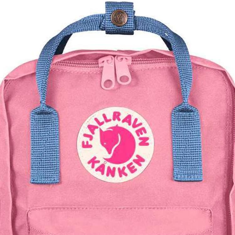 Fjallraven Kanken 7L Outdoor Рюкзак Сумка Полипропилен ПП Розовый Небесно-Синий Детский - изображение 4