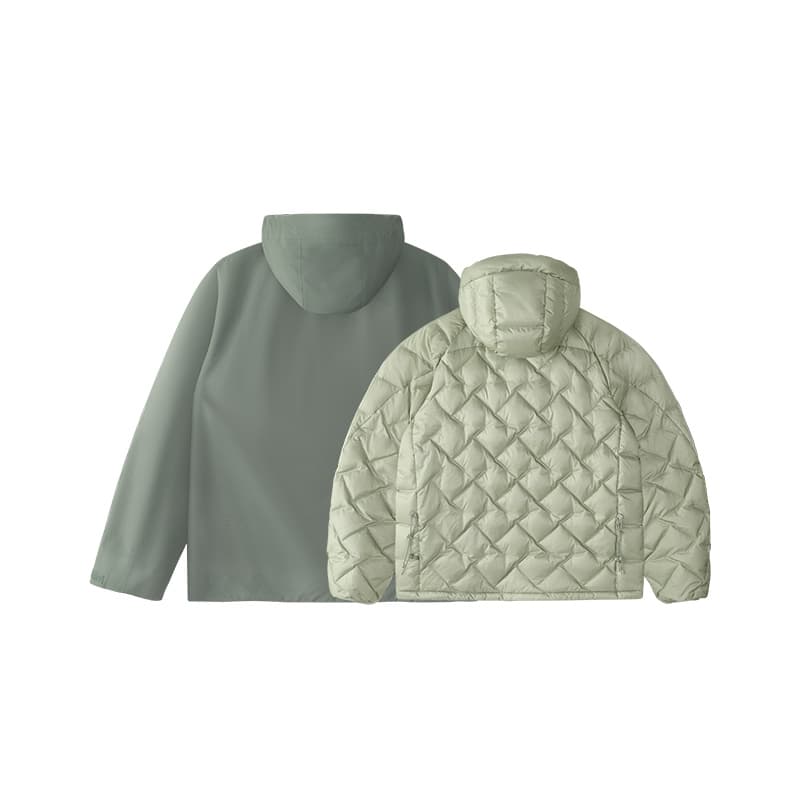 Зимняя куртка FILA FUSION URBAN TECH Мужской пуховик Полынно-зеленый - изображение 2