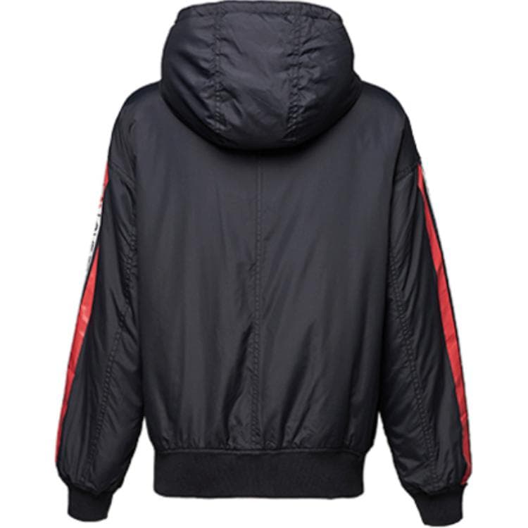 Куртка Converse Oversized Reversible MA-1 Bomber с принтом Универсальный черный С капюшоном Куртки & Пальто Женский - изображение 2