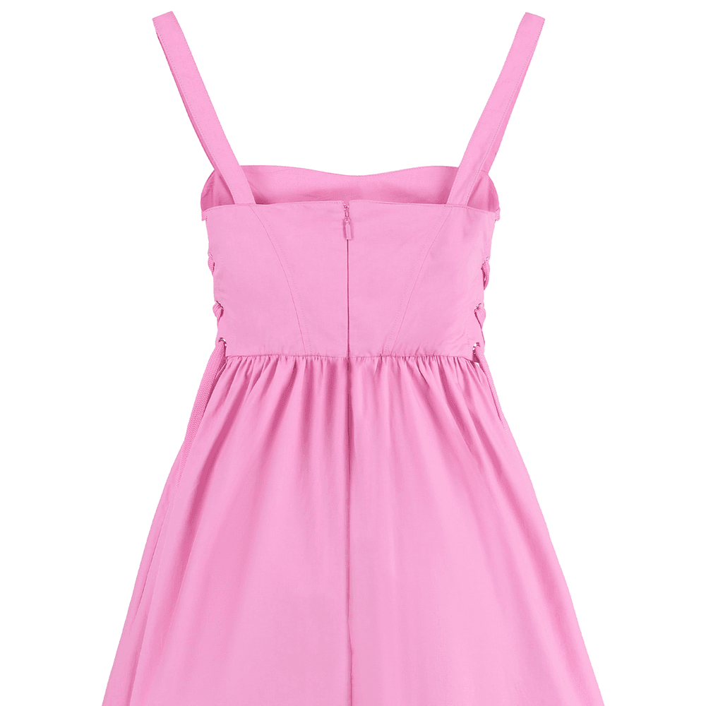 PINKO SS24 Slip Платье Женское Розовое - изображение 5