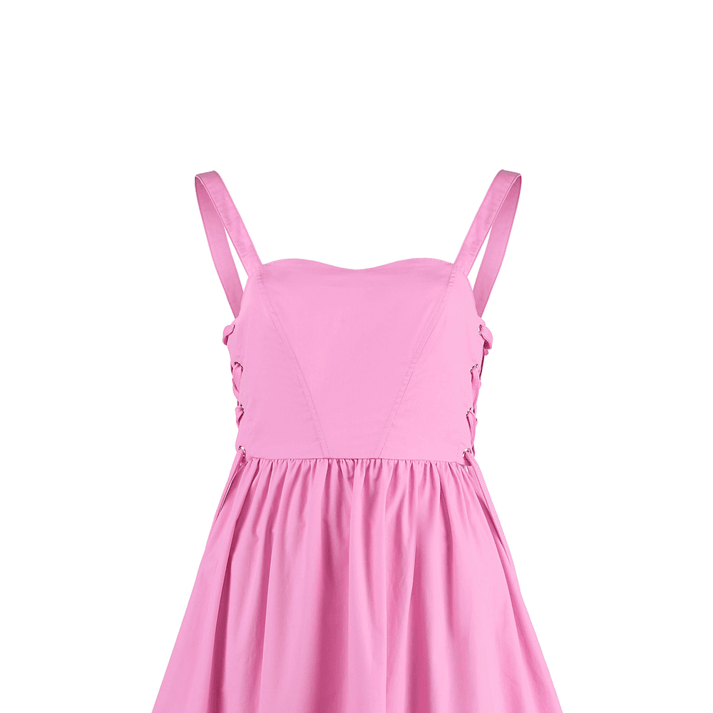 PINKO SS24 Slip Платье Женское Розовое - изображение 8
