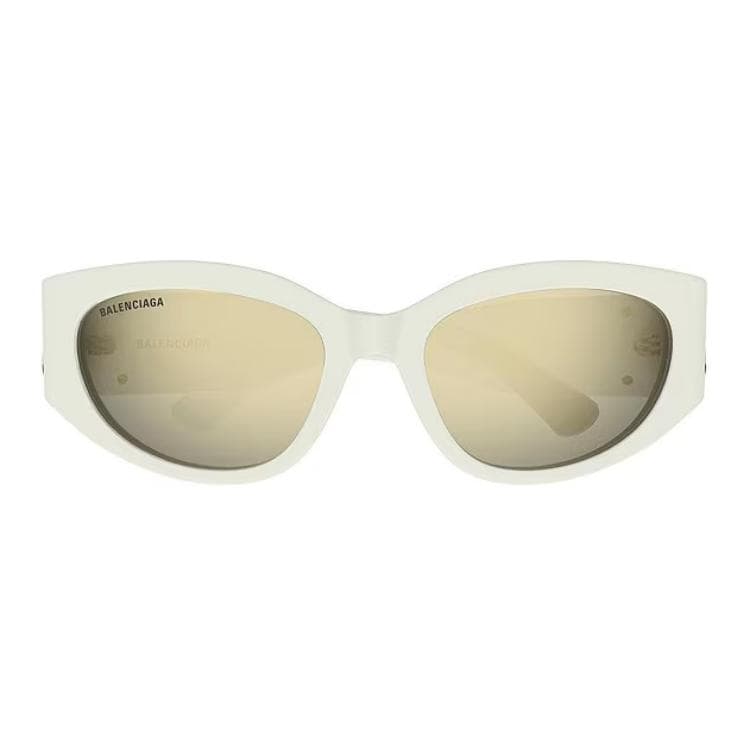 Солнцезащитные очки Balenciaga Окуляры OVAL из ацетатного волокна Женские Бежевые - изображение 2